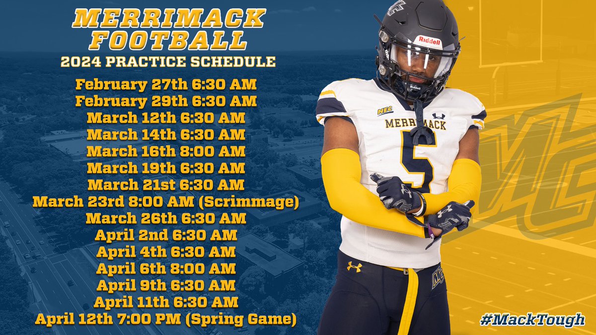 Spring ball can’t get here soon enough! #GoMack // #MackTough