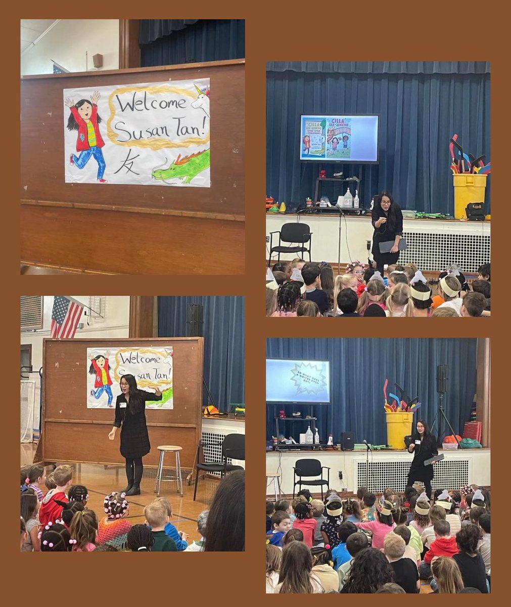 Great author visit today with <a href="/SusanSMTan/">Susan Tan</a> our school read Cilla Lee Jenkins as our school family book club. Amazing day!! #ehbi #dyrsd