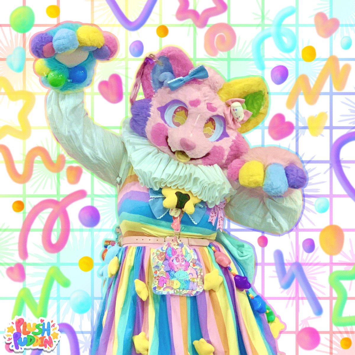 puddinplush's tweet image. ⭐Yippee! #FursuitFriday ⭐