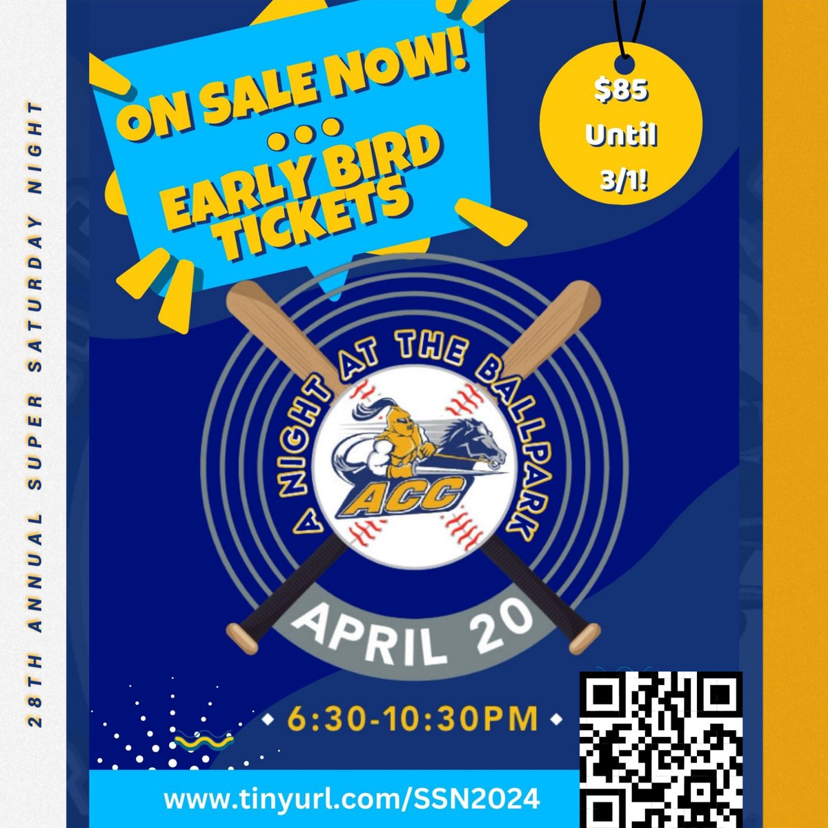 Now available!  Early Bird tickets for our 28th Annual Super Saturday night!  Come spend the evening with us at the Kane County Cougars Super Suite!  Bring your friends.  Early Bird pricing available until March 1! aesbid.com/ELP/ACC24