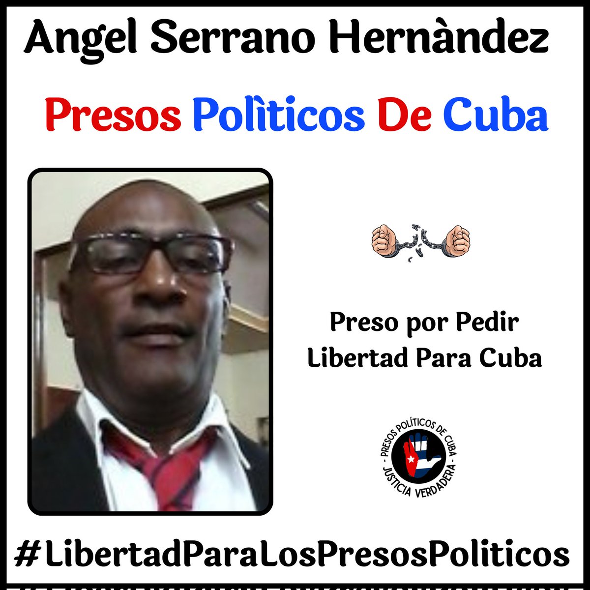 PresosCuba's tweet image. #AlertaCubalex @CubalexDDHH ✍️🏻
El Prisionero Político del #11J Ángel Serrano Hernández, se encuentra en un estado crítico de salud debido a la falta de atención médica y negligencia por parte de las autoridades de la prisión Combinado del Este. Serrano Hernández, de 56 años,…