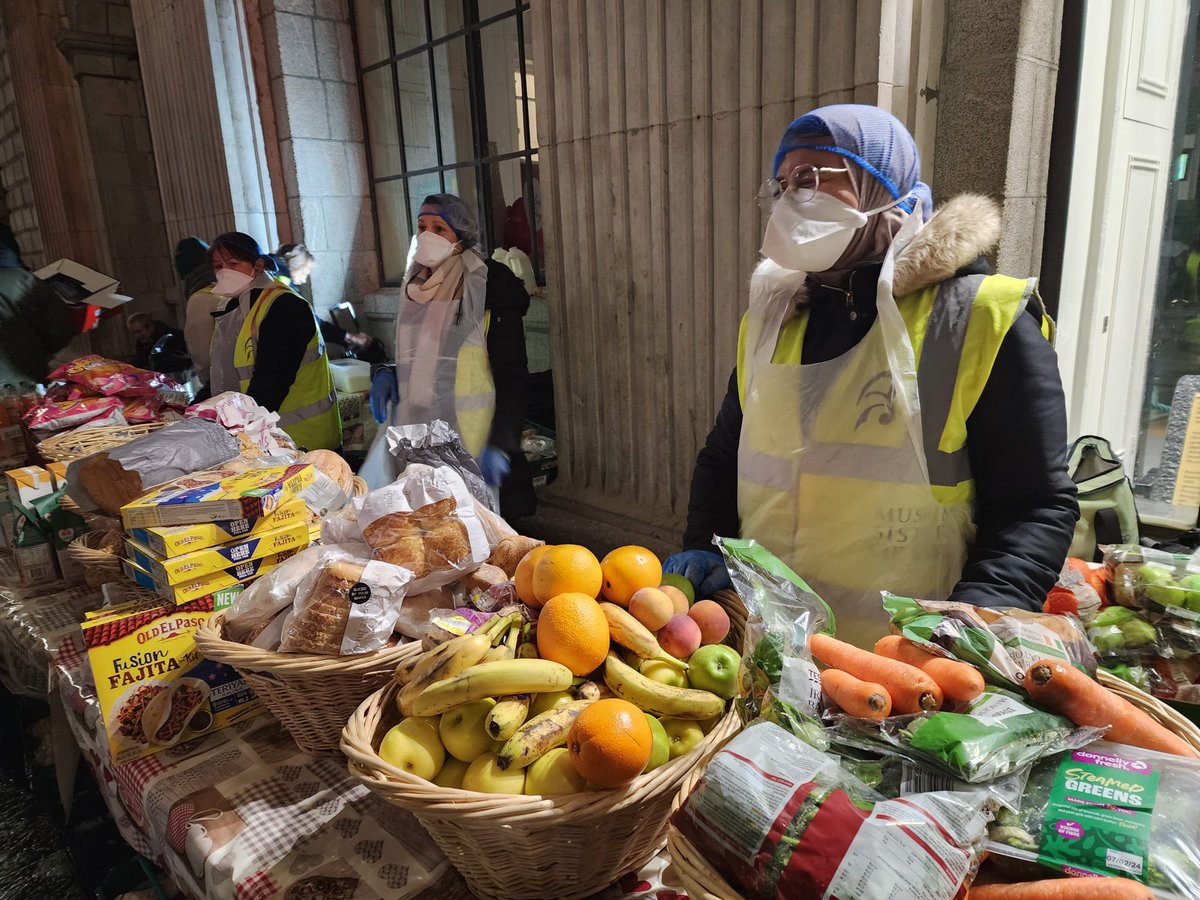 Msoe_Dublin's tweet photo. We are very disheartened this week. There is real concern about the soup run in Ireland, the Charities Regulators are getting in contact and  shutting down many of them because there not a registered charity or HSE registered soup run  and we are appalled this is happening as it impacts the most vulnerable who depend solely on these soup runs.

Muslim Sisters Of Eire is both a registered charity and a HSE soup run nonetheless we also have been notified by an EHO officer that our books, premises and safe catering data and equipment will be examined.
It is so discouraging when people like ourselves and our sister soup runs are trying to help and give support to the less fortunate, to the people in dire need but our Government is willing to put a stop to their activities.

We are really tired at this stage and our heart is aching, not only for the soup runs who are being shut down but for friends and our sister soup runs with whom we have been working with for 8 years and are no longer operating. It is saddening to think about people that will be left now without food.

We must remember that each soup run represents a person, a family, someone homeless, someone destitute, someone in need, in a nutshell soup runs represent caring, it represents humanity. That itself, is what is being shut down. Imagine only this evening, despite a long queue, we were able to serve 485 meals, from hot food, breads to fruits and cakes, all within an hour and a half.

That's all we have to say tonight and we thank you for your consistent support to Muslim Sisters Of Eire. United we stand, united we be together and unite we will not forget the forgotten people.
