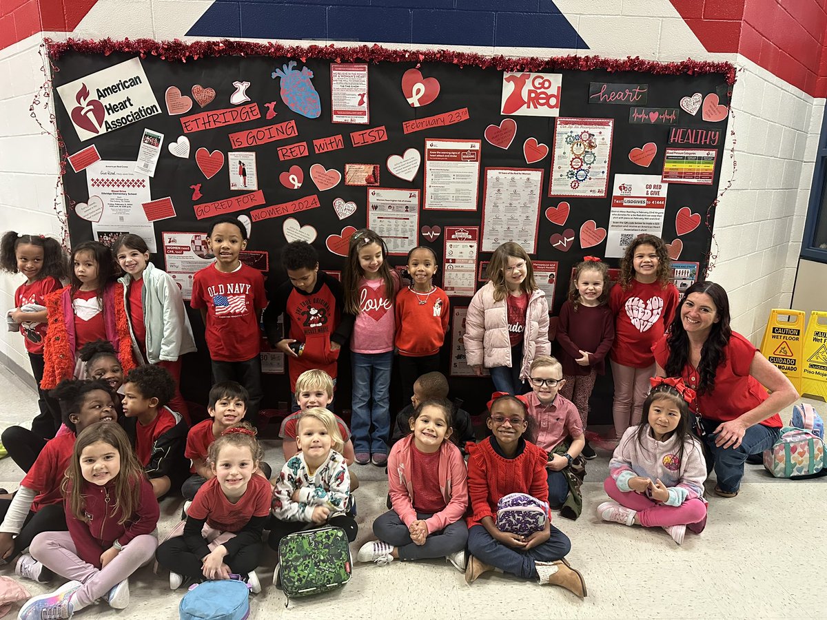 IdaliaMagnone's tweet photo. @EthridgeES @LewisvilleISD #GoRed #HeartHealth https://t.co/Ph8SSaJRXB