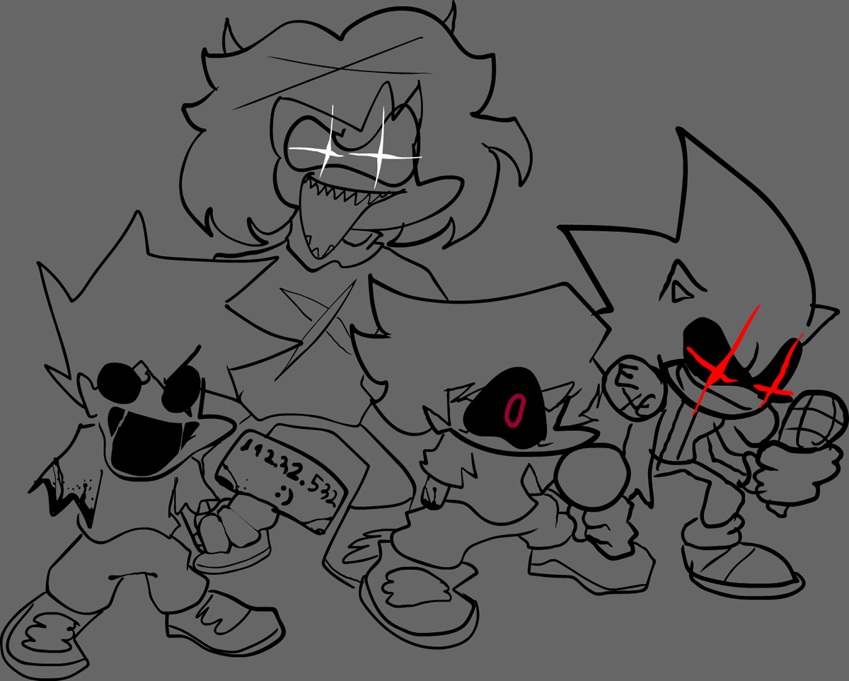 FunkConsTeam's tweet image. Dasher's Daily doodle (there was none for a month, so yeah):
Triple Stupidity