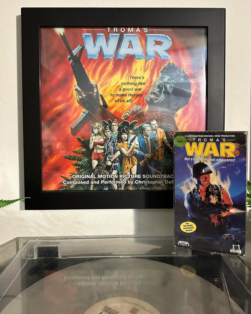 How great is this turntable pic of our TROMA’S WAR vinyl? 💥🤯 Thanks for the pic @tomthyestean