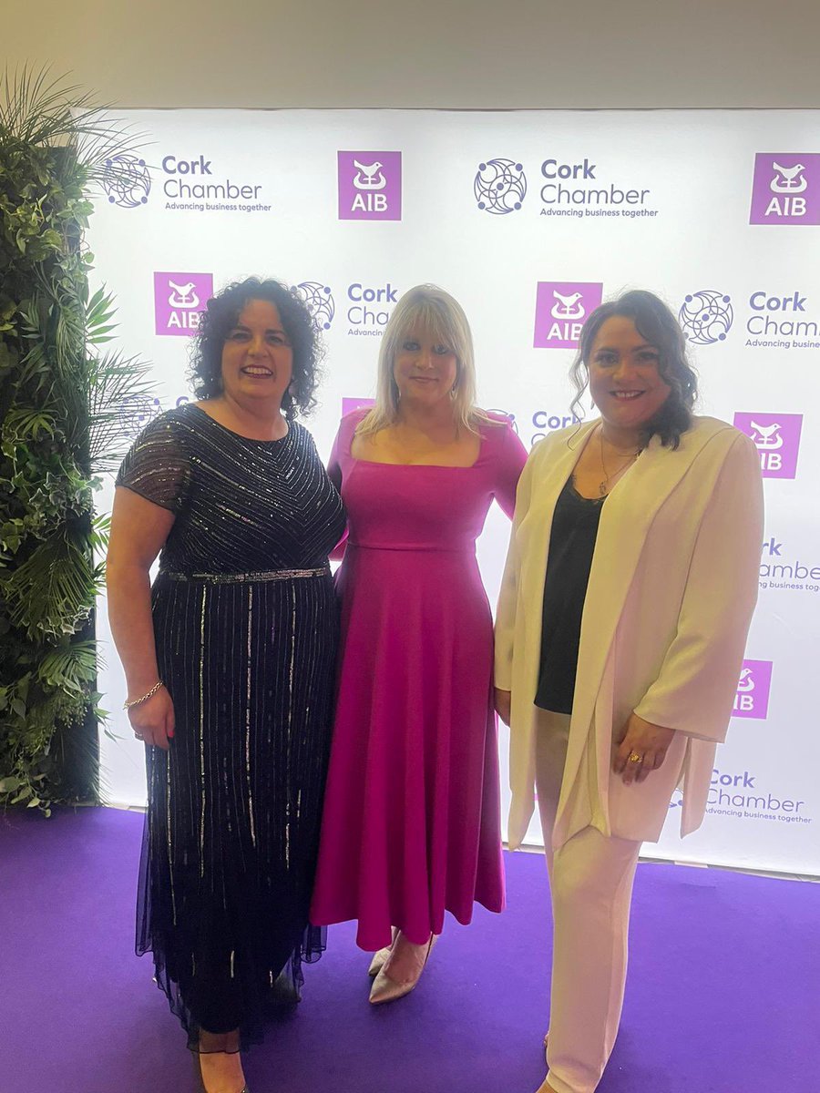 The <a href="/corkchamber/">Cork Chamber</a> Annual Dinner is in full swing!  So excited to celebrate the brilliant businesses in our amazing city tonight.  <a href="/maryrdes/">Mary Rose Desmond</a>, Alison Nulty, <a href="/IDAIRELAND/">IDA Ireland</a> , and <a href="/judyhops/">Judy Hopkins</a> #ccad24