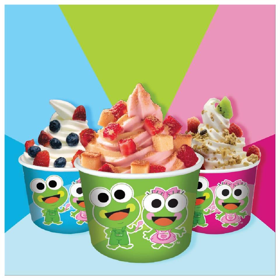 SFvictorville's tweet photo. Friday Flavor Lineup!  

Horchata &amp; Very Strawberry
Original Tart &amp; Pomegranate Raspberry
Vanilla Ice Cream &amp; Cole Brew Coffee Gelato
Chocolate Yogurt &amp; Cookies &amp; Cream
Pineapple Dole Soft Serve &amp; Cake Batter 
Peanut Butter &amp; Jelly
Mango Dole Soft Serve &amp; Cheesecake

#sweetFrog https://t.co/9pNPKzBIn0