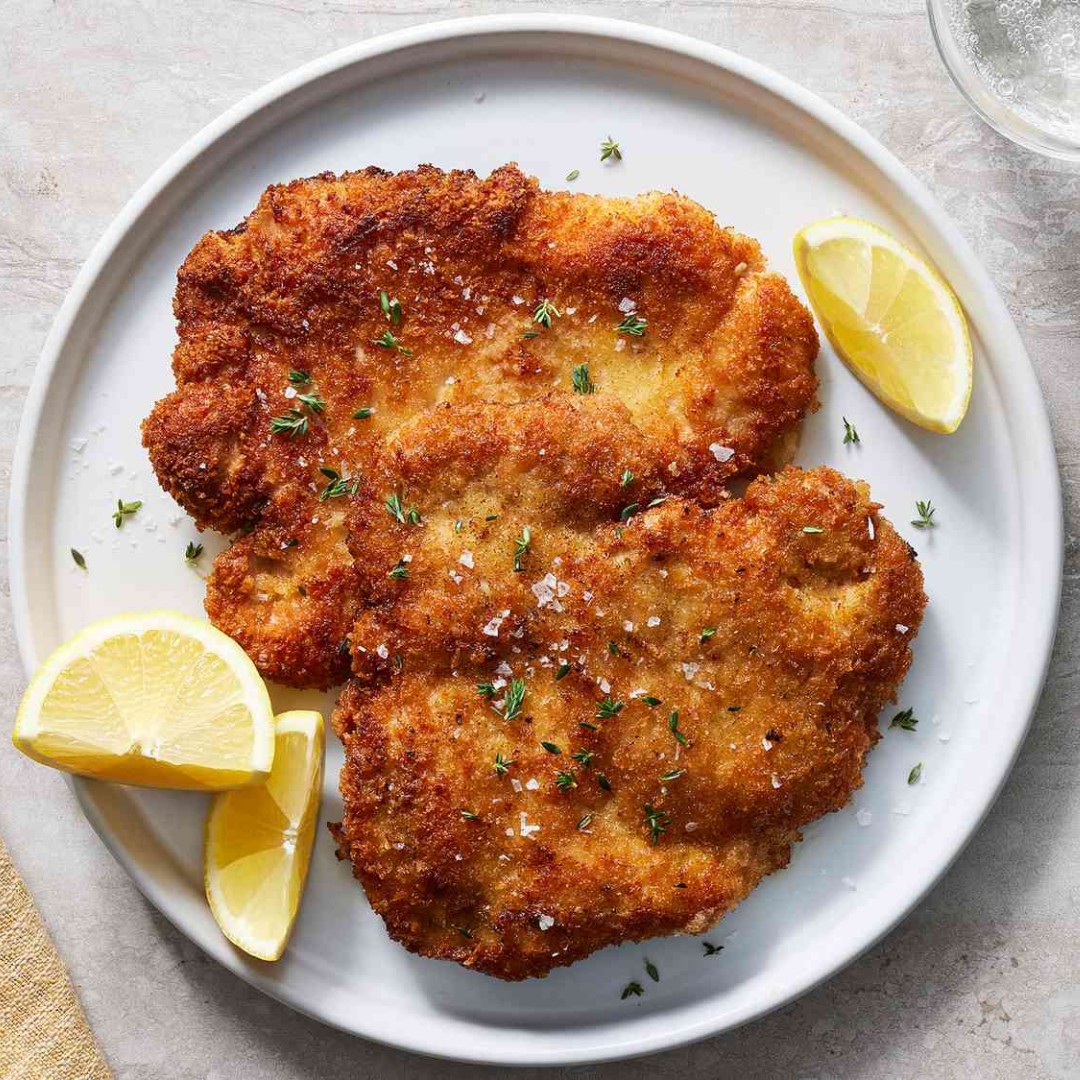 What is Schnitzel -- it's a breaded cutlet -- that you can cover with a variety of sauces. We're having a Schnitzel Night on Feb 24th! Come join us!  #schnitzel #germanfood #dinner #Barre #centralvermont