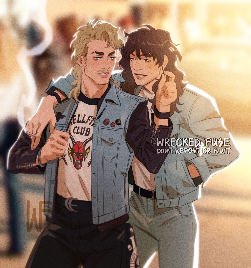 Billy and Eddie clothes swap
finished an old sketsch