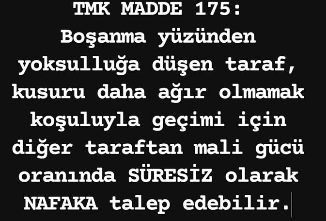 "Süresiz nafaka yoktur" deyip, yasalar hakkında kamuoyuna algı ve dezenformasyon yapanları şikayet ediyorum.
<a href="/iletisim/">T.C. İletişim Başkanlığı</a>  <a href="/dmmiletisim/">Dezenformasyonla Mücadele Merkezi</a> 

"Süresiz" Medeni Kanun TMK 175 (1988) ve 36 yıldır ödemeye devam eden nafaka mağdurları @snmplatformu işte burada!

Yalancı kadın istismarcıları!