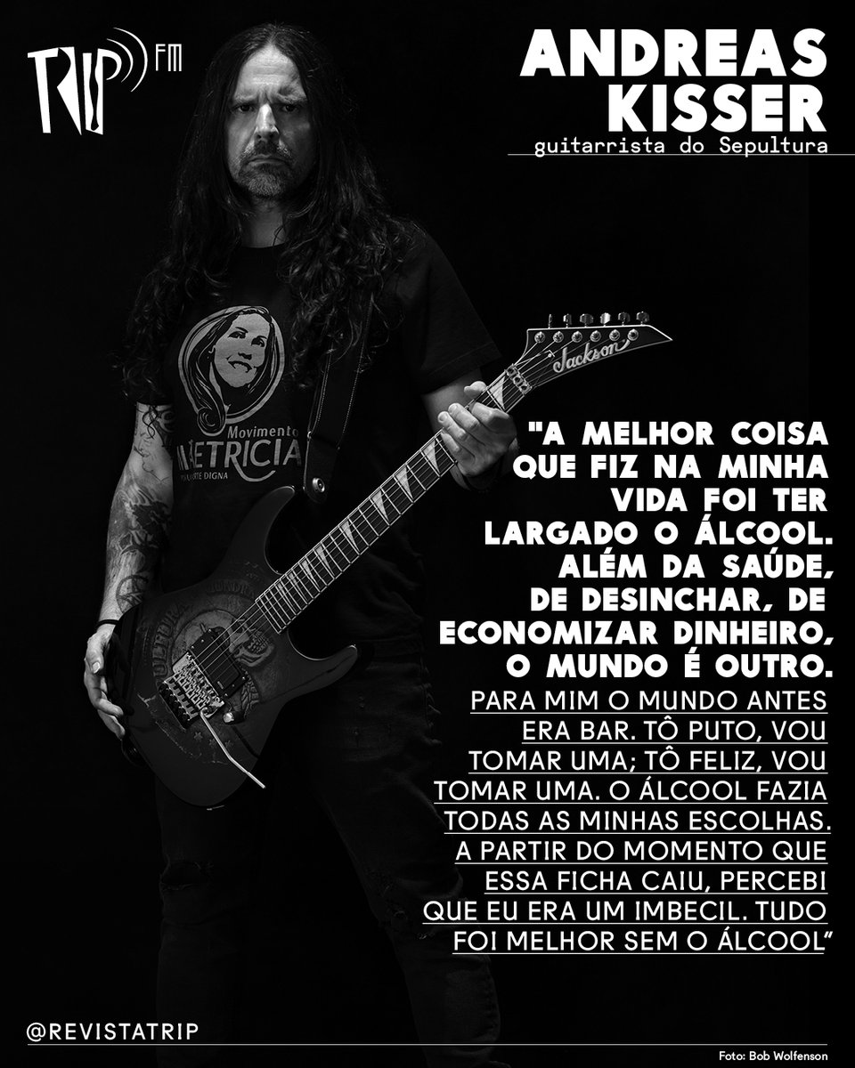 revistatrip's tweet photo. Após 40 anos na estrada, a lendária banda Sepultura (@sepulturacombr) se prepara para o fim de sua jornada. Em uma conversa com o #TripFM, Andreas Kisser (@andreaskisser), compartilhou detalhes dessa despedida. O papo rola daqui a pouco, às 20h, na @eldoradoradio. Vem conferir! https://t.co/fWFh3D3VHi