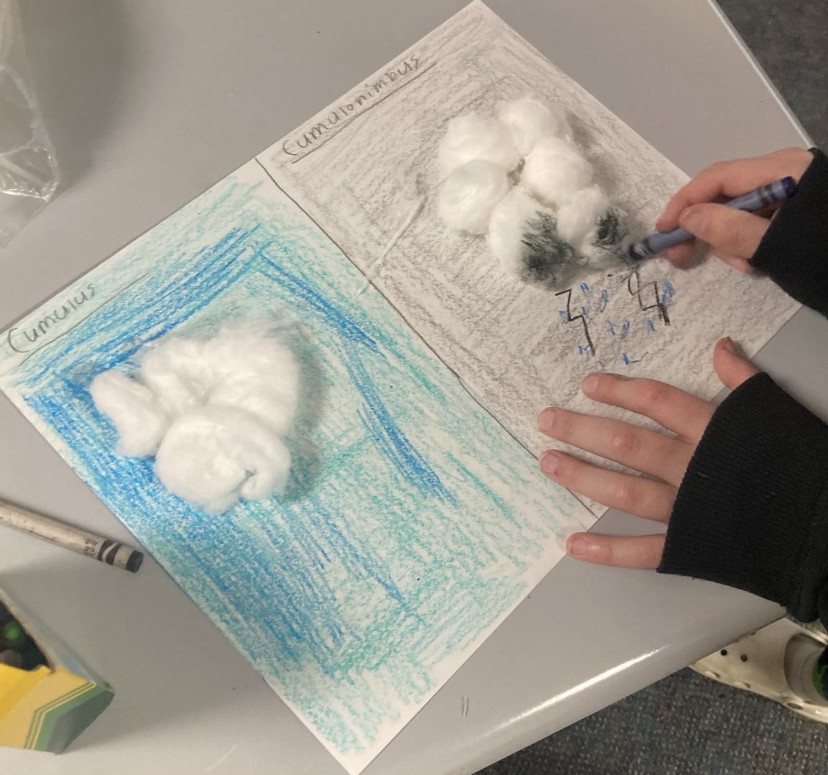 milesnawmiles's tweet image. What can clouds tell us about the weather? ⁦@northside_jcs⁩ #3rdgrade scientists know. #ElemScience ⁦@jcityTNschools⁩
