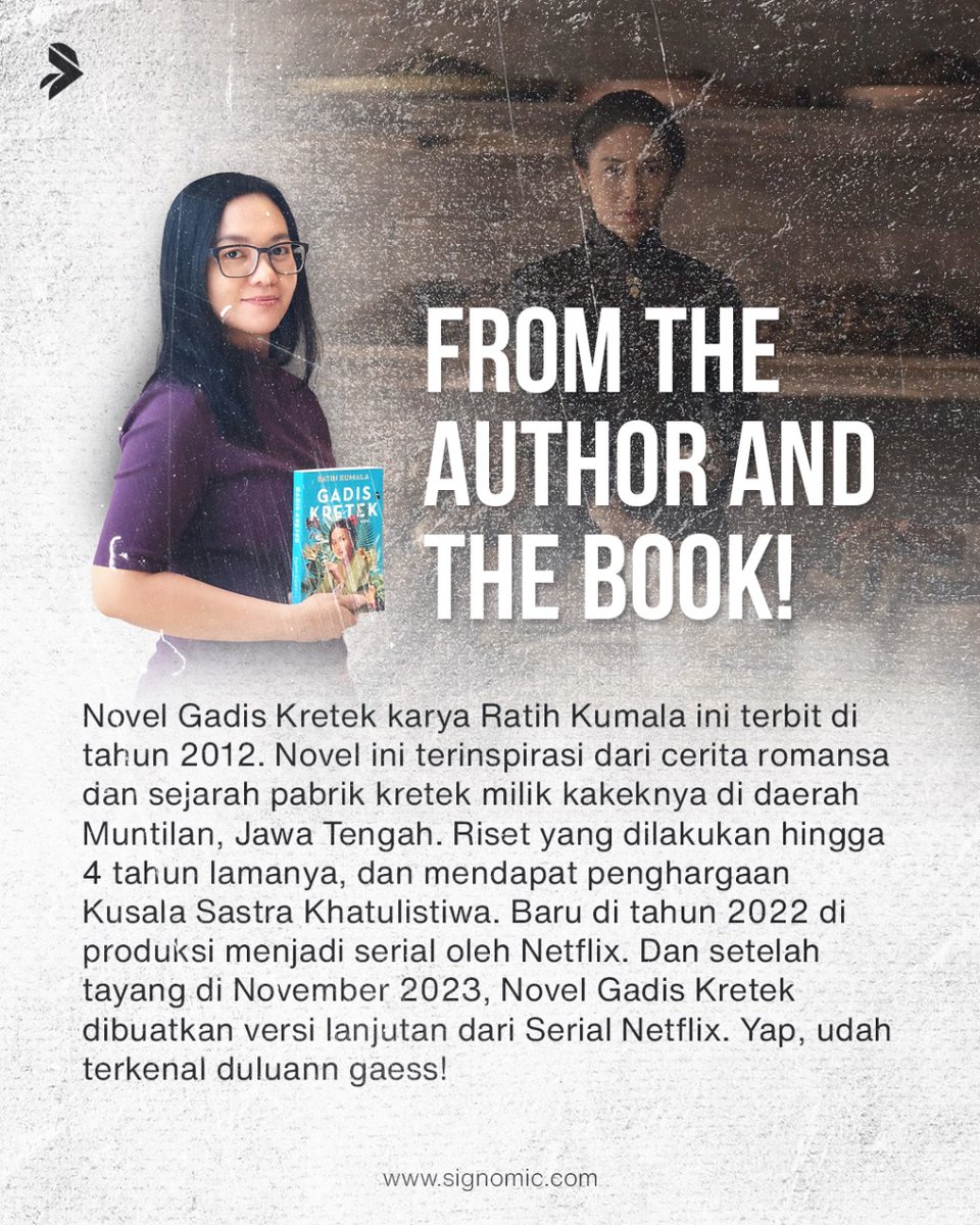 signomic's tweet photo. Baru nge hype Film Series Netflix Indonesia berjudul Gadis Kretekkan? Bukan chiropractor lho ya. Sekarang kita bahas gimana strategi media digital yang digunakan dan apa yang bisa kita adopsi nihh buat bisnis kita! Cek Yuk!
#socialmediamanagement #socialmediaagency #gadiskretek https://t.co/7hhfyEFXUe