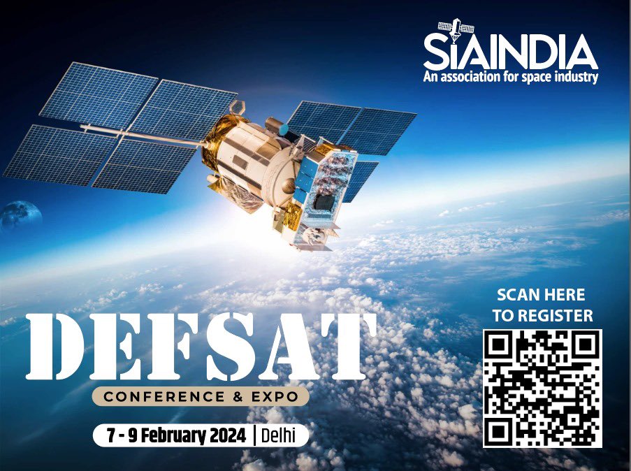 MahavirSinghvii's tweet photo. Thanks @satcom_india for inviting me to deliver a special address at #DefSat2024. It was indeed a pleasure. Our #DefenceSpace capabilities and industry ecosystem is poised for rapid growth due to Govtโs progressive policies.
@MEAIndia @DrSJaishankar https://t.co/JawjSbxrMh