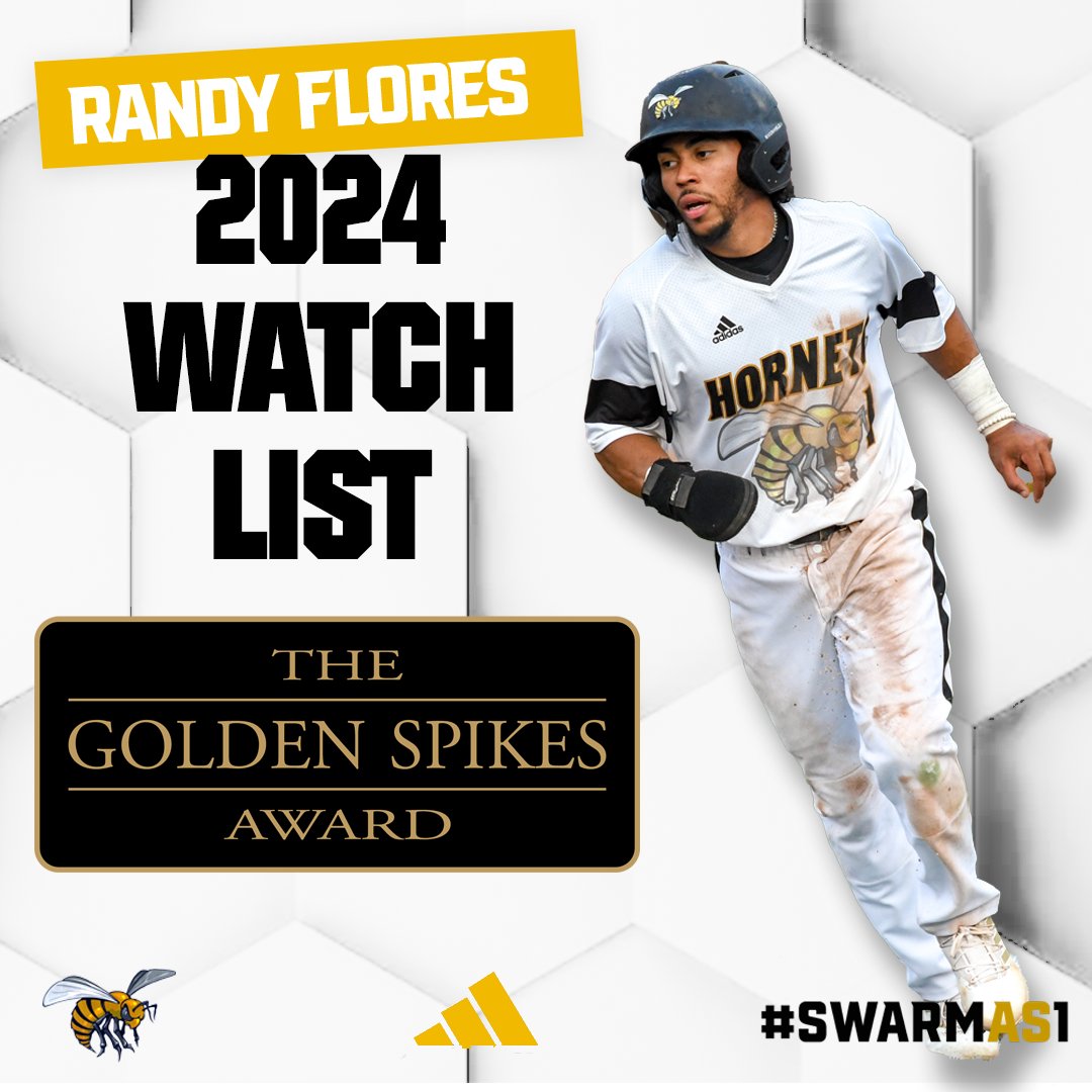 Randy Flores named to the 2024 Golden Spikes Watch List. #SWARMAS1