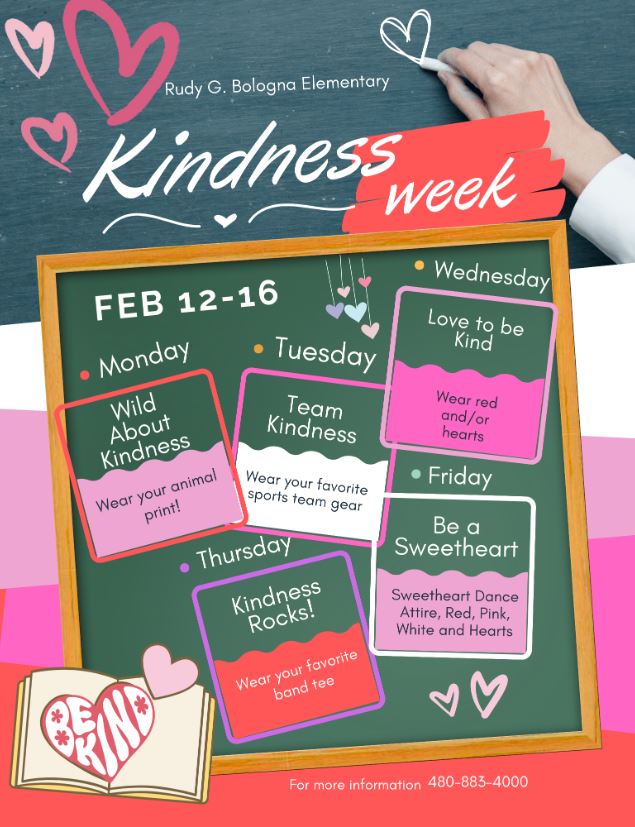bolognascorpion's tweet photo. π CAN YOU FEEL THE LOVE π
Next week is Kindness Week, check out our spirit days !!
#WeAreChandlerUnified #bolognascorpions #ScorpionPride #stingenergy #bthespark #kindnessweek2024 #kindnessmatters #kindnessrocks https://t.co/c3b6AbTYn9