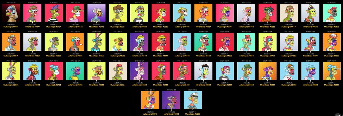HERE'S MY MUTANTOPIA OG's APE TEAM...
DO YOU HAVE ANY APE TOO? IF NO, FIX IT HERE: jpg.store/collection/mut…

<a href="/mutantopia/">Mutantopia | Mint Live on @JpgStore</a> #muto #mutolisa #ada #nft