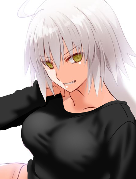 邪ンヌ～～～服着た差分。下はどうしても着せられなかったのでトリミング。全体絵はで。#FGO 