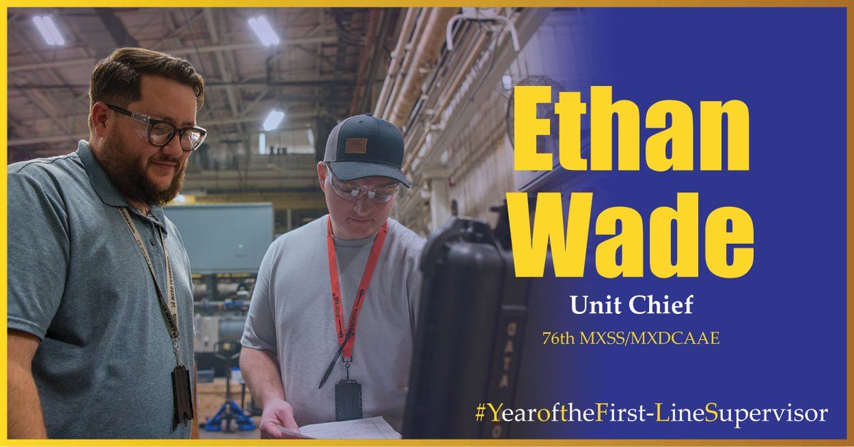 This #FirstLineFriday, we are recognizing Ethan Wade from the 76th Maintenance Support Group. #OklahomaCityAirLogisticsComplex, #OCALC
