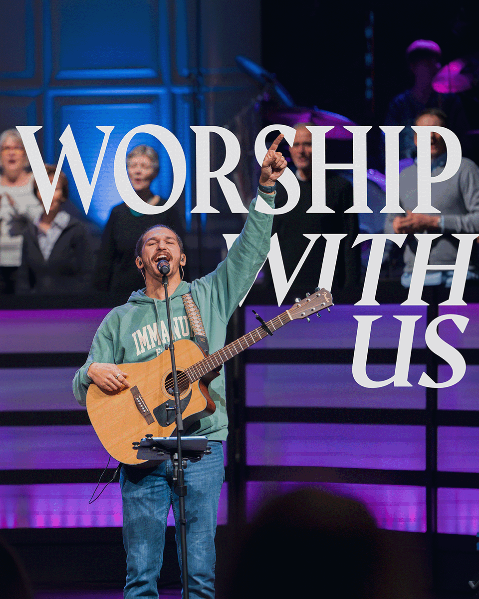 Join us this weekend at any of our four campuses! We will save you a seat! 

TC - 9:30a, 11a
AM - 10a
GT - 10a
WR - 11a