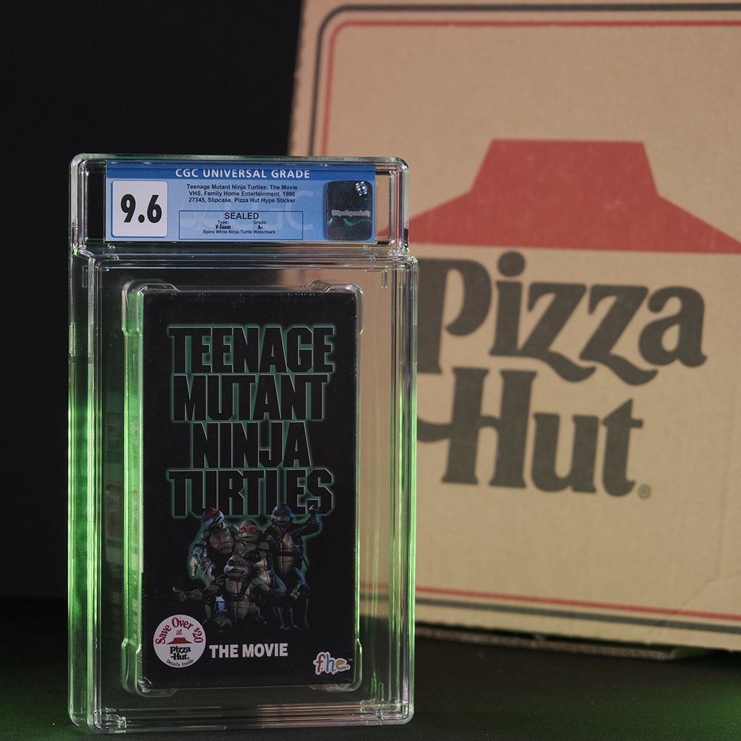 Happy #NationalPizzaDay! Celebrate with a slice and the original Teenage Mutant Ninja Turtles movie. Did you know, despite the Turtles ordering Domino's in the film, Pizza Hut cleverly inserted an ad at the front of the VHS release?
