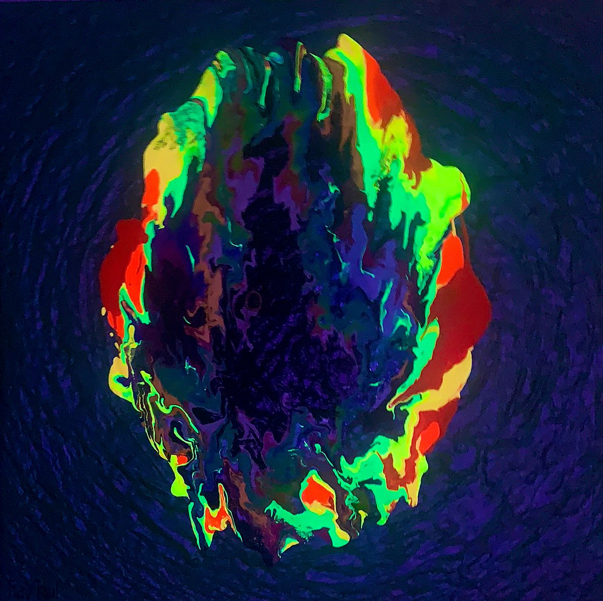 raypaul4's tweet image. "Metallic Anahata," acrylic, latex and enamel on canvas, 27.5" x 27.5" 2024 #abstractart #abstractpainting #popexpressionism #popsurrealism #chakraart #neonart #moffittcancercenter #sarcomasurvivor #myselfisthestar #neonpainting #neonkundalini