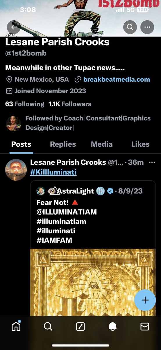 This individual advocate of the killing of members of the illuminati, and or anyone associate with the organization again, through their ignorance, they think otherwise based on what they see on television and media, not knowing the difference, and knowing very little research.