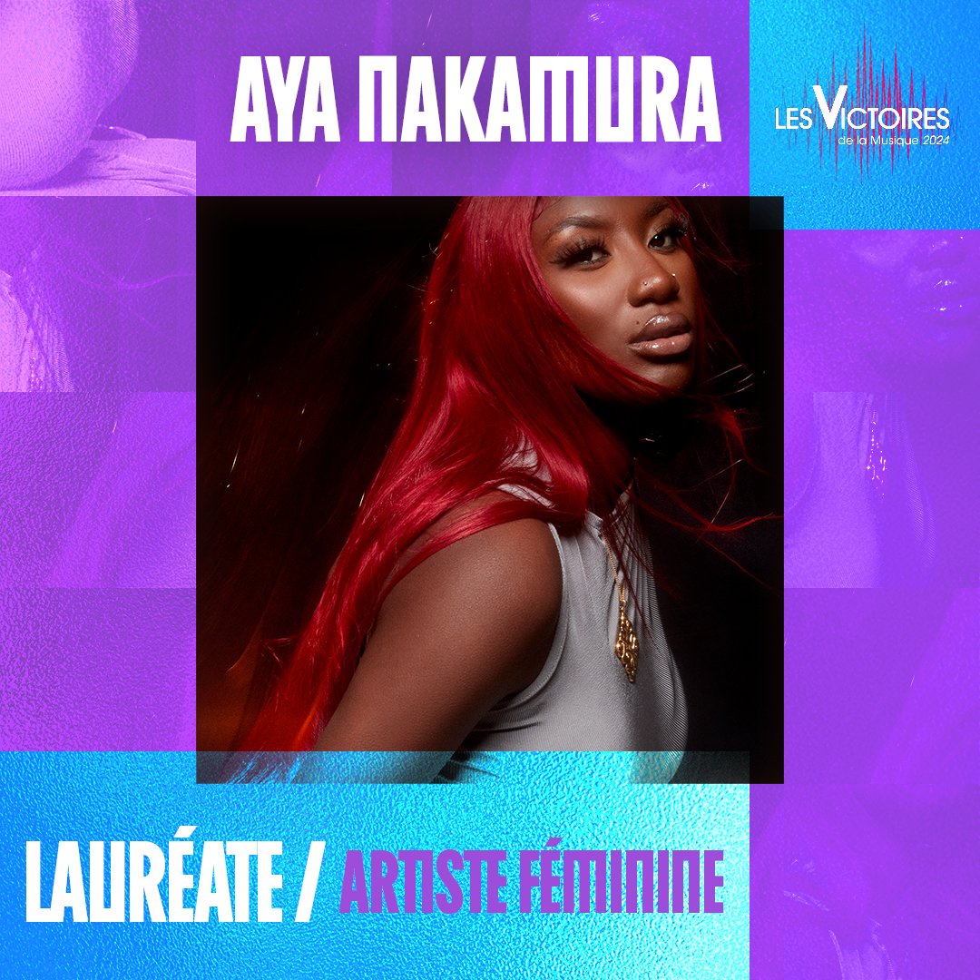 #ArtisteFéminine 🎼 Un grand bravo à @ayanakamuraa, lauréate de la Victoire de l’Artiste Féminine de cette nouvelle édition des #VictoiresDeLaMusique ! #Victoires2024