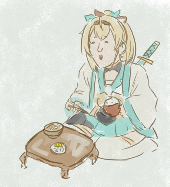 獅白ぼたん ,獅白ぼたん(通常) 「」|ねこやまのイラスト
