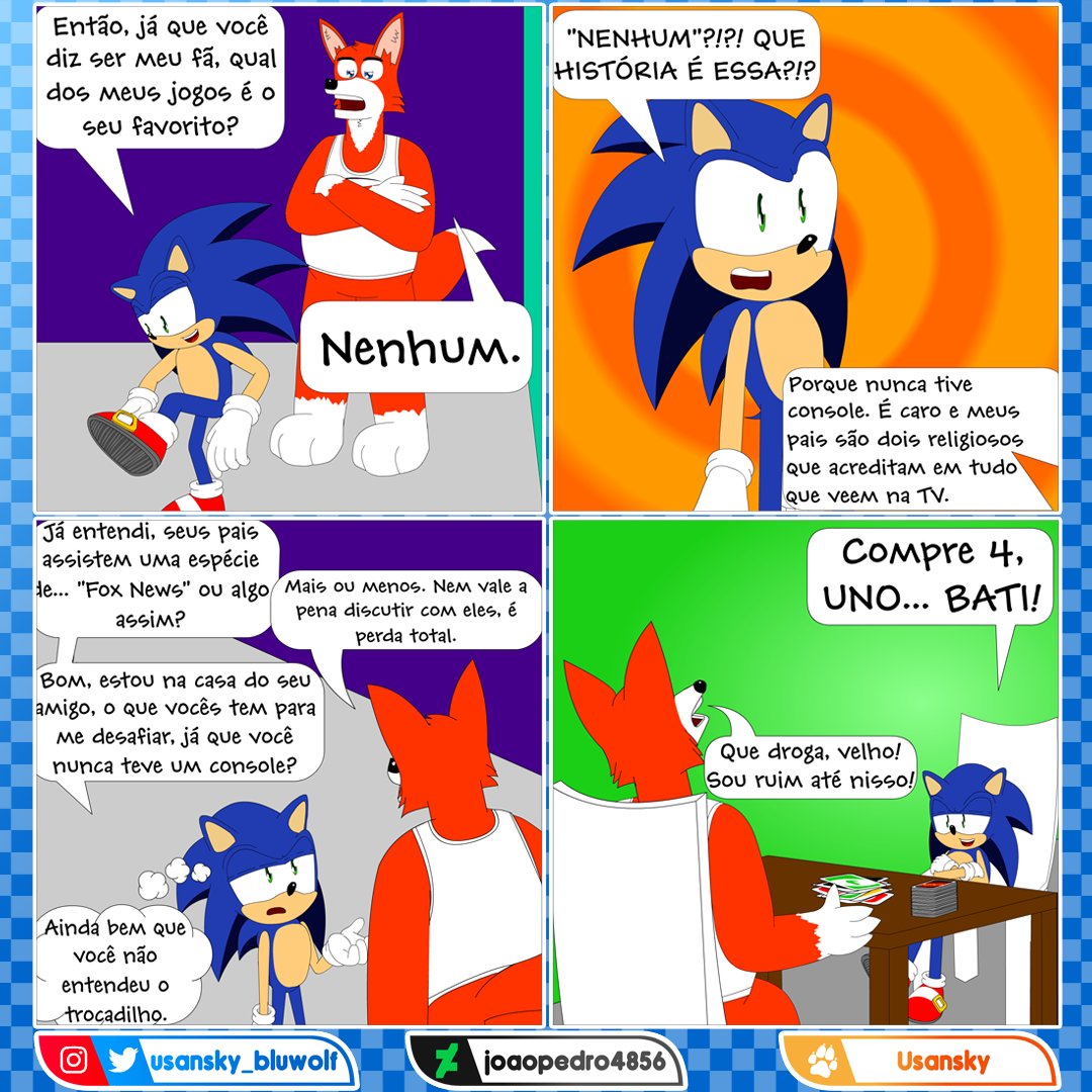 usansky_bluwolf's tweet photo. 🇺🇸 "Never had a videogame" ft. Sonic
🇧🇷 "Nunca tive vídeo game" ft. Sonic
#sonicthehedgehog #sonic #sega #sonicfanart #furryart #furryfandom #tails #milestails #tailsthefox #sega #art #digitalart #anthroart #digitalartist #sonicart #sonicteam #fanart #furry #furries #furryartist https://t.co/krjsszuTM4