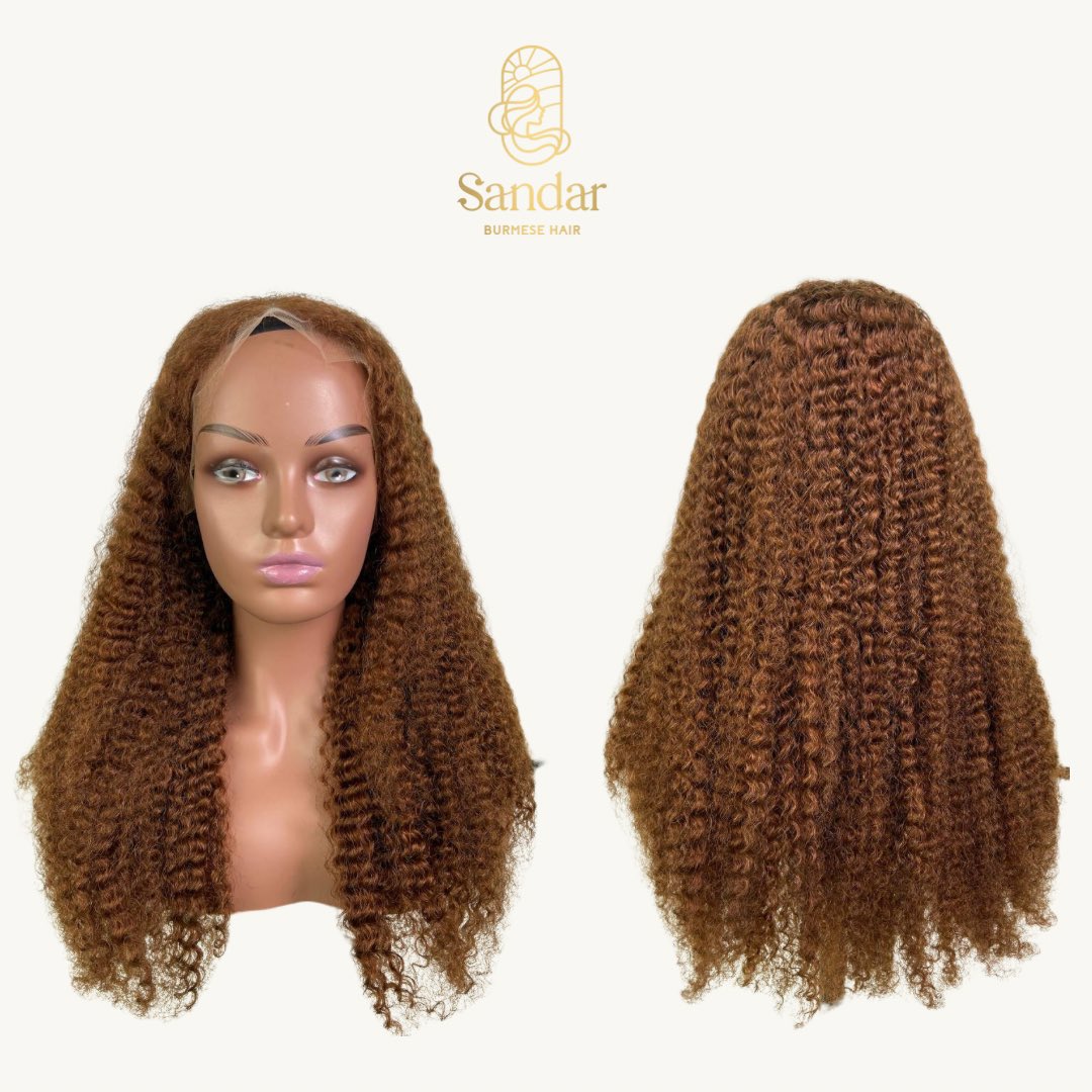 SandarBurmese's tweet photo. Frontal lace wig in brown color #6 🌟

#burmesehair #curlyhair #frontal #wig https://t.co/Ln26vl9Vps