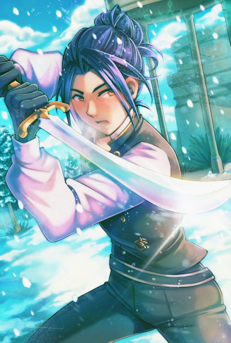 Secret Sothis gift I drew!!
It's Felix from Three Houses, practicing swordplay as always 🫡✨✨✨

I loooved their prompts so much, but I have such a soft spot for Felix 🤗💖💖
I'm really glad they loved it!! 🌟🌼🌟