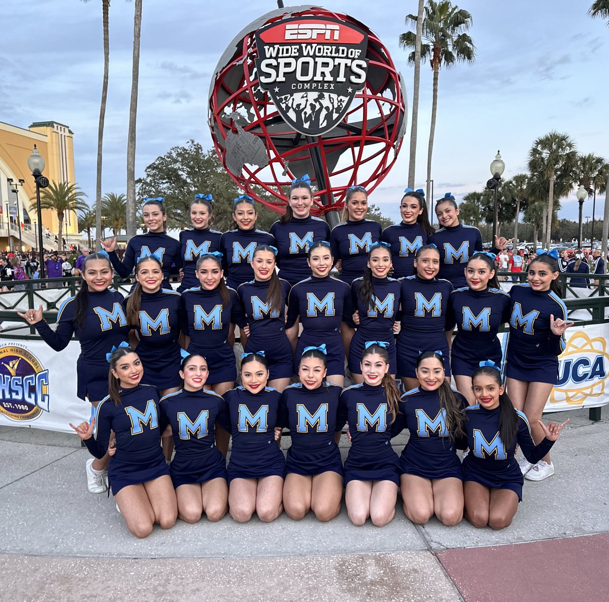 ramjrcastillo's tweet photo. Memorial Cheer advances to the Semifinals at the National High School Championships! Way to GO BIG BLUE!  @Pride_Mustangs @mcmemcheer @mospatterson @McAllenMemorial https://t.co/dDA4aQMv84