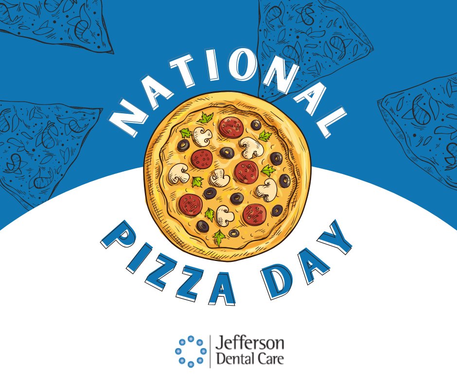 CareJefferson's tweet photo. Today’s #NationalPizzaDay! Where will you be ordering from to celebrate?

#JeffersonDentalCare #CheeseorPepperoni #jeffersonga #familydentist #yum https://t.co/4RRZLo9Tyt