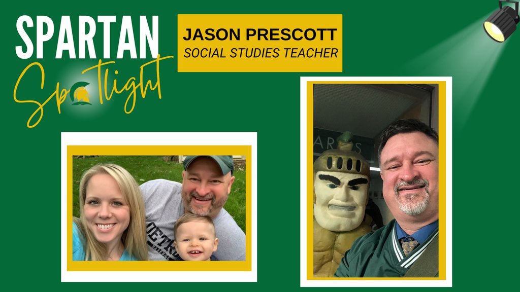 This week, we shine the spotlight on Jason Prescott. With over 30 years of teaching experience, Jason brings a wealth of knowledge to our classrooms. Thank you for all that you do to inspire and educate our students.  

#saintmarkshs #spartanstrong#spartanspotlight