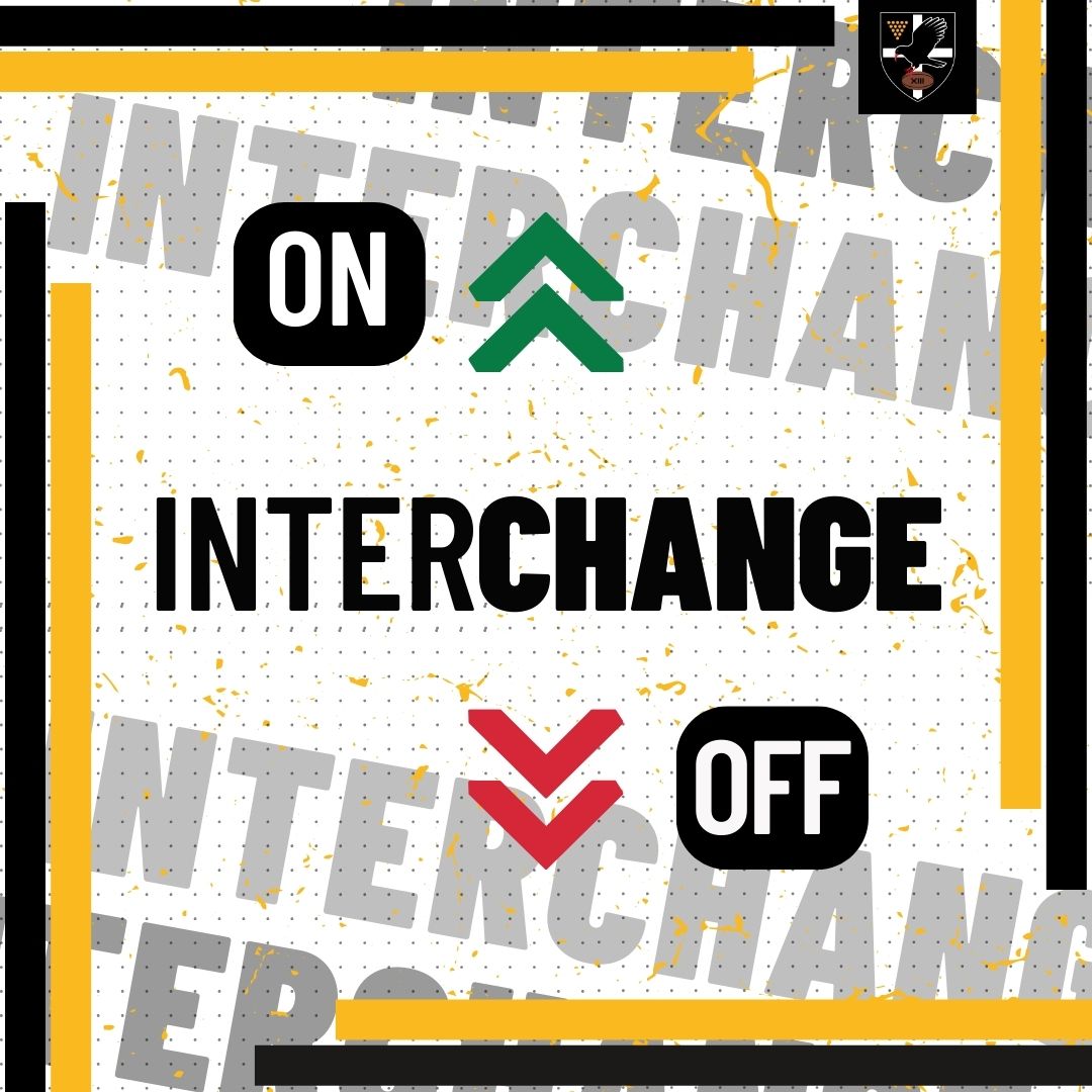 70 | Cornwall interchange. ➡️ David Weetman ⬅️ Jake Lloyd Oldham 46 Choughs 10 💛🖤 #Kernowkynsa #RugbyLeague