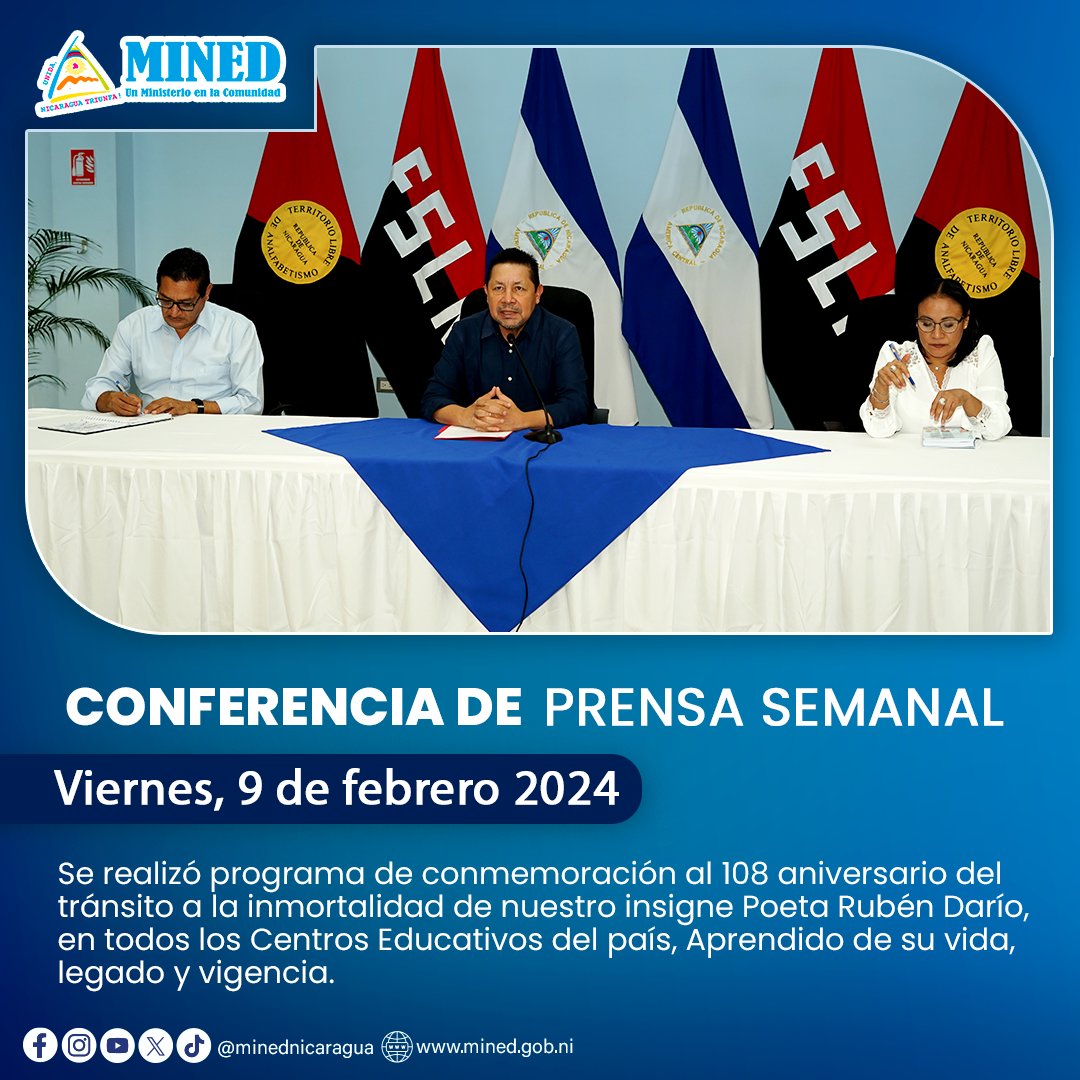 Ministerio de Educación Nicaragua tweet media