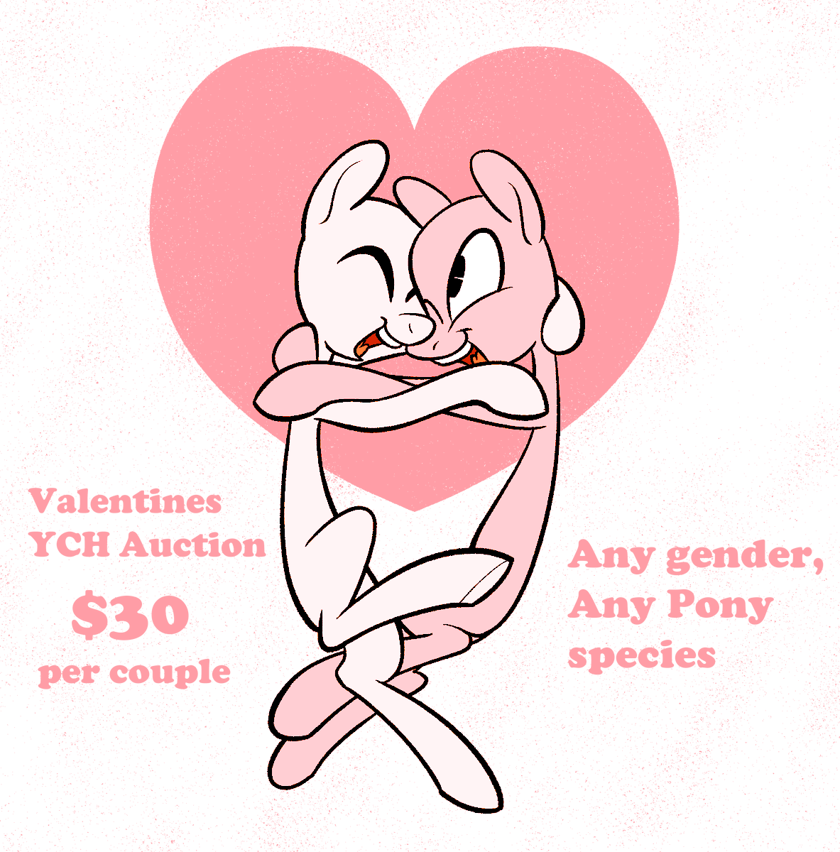Brewed up a pony YCH for Valentines Day! If ya want one then please DM me, I use paypal only.