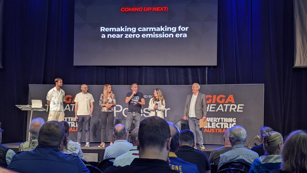 's tweet image. The Minister for Climate Change and Energy @Bowenchris will be here shortly. 
#electrifyEverything #auspol