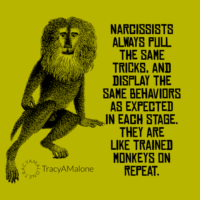 TracyAMalone's tweet photo. If you want to watch a trained monkey, watch a #narcissist as they pull the same #tricks over and over. #narcissism #covertnarcissist #narcissisticabuse #narcissistabusesupport #tracyamalone #divorcingyournarcissist #divorcinganarcissist #youcantmakethisshitup #trainedmonkey https://t.co/kbIqDML6AZ