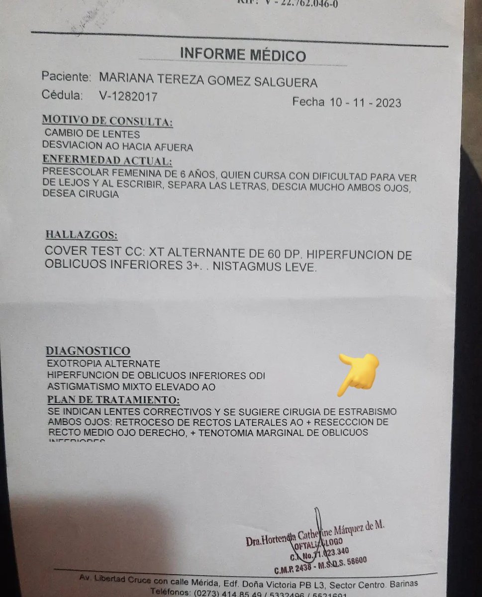 mariani87784922's tweet image. #URGENTE soy una niña con Diagnostico
🔹️Hidrocefalia tabicada
🔹️Hemiparesia izquierda
🔹️Pubertad precoz
🔹️Epilepsia estructural

📍Astigmatismo mixto elevado,exotropia, hiperfunsión de oblicuos. 
Ayudame para seguir el plan de cada especialista para tener calidad d vida.