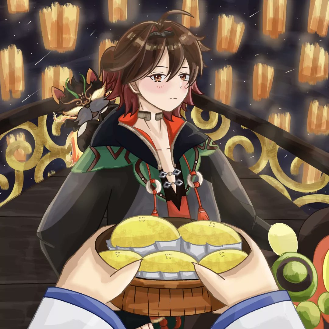 Ledaline13's tweet photo. Happy CNY untuk yg merayakan ✨

Gaming x Aline ( Yume )

"Thank you for your hardwork Gaming~" 
-Aline

Last one lol : 
"Pulang pulang !"
-Led 

#gaminggenshin
#laternrite 
#Genshinlmpact https://t.co/oZsXQkZYWD