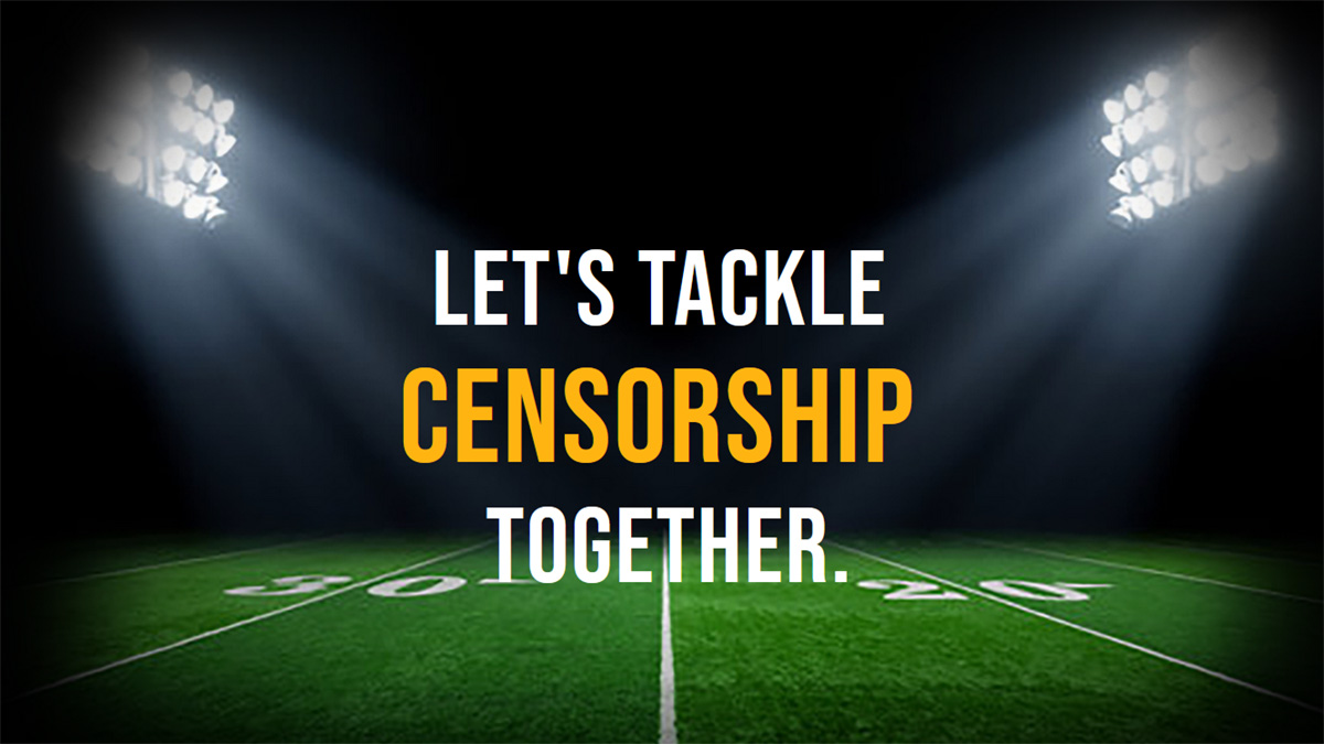 UABookBans's tweet photo. 🏈 @kclibrary and @sfpubliclibrary are teaming up this #SuperBowl to #TackleCensorship and raise awareness about the increasing efforts across the country to ban books.

Exercise your #FreedomToRead and get the facts on book bans at: https://t.co/rUWN9O6zYS. #UniteAgainstBookBans https://t.co/S31VlzlQ7g