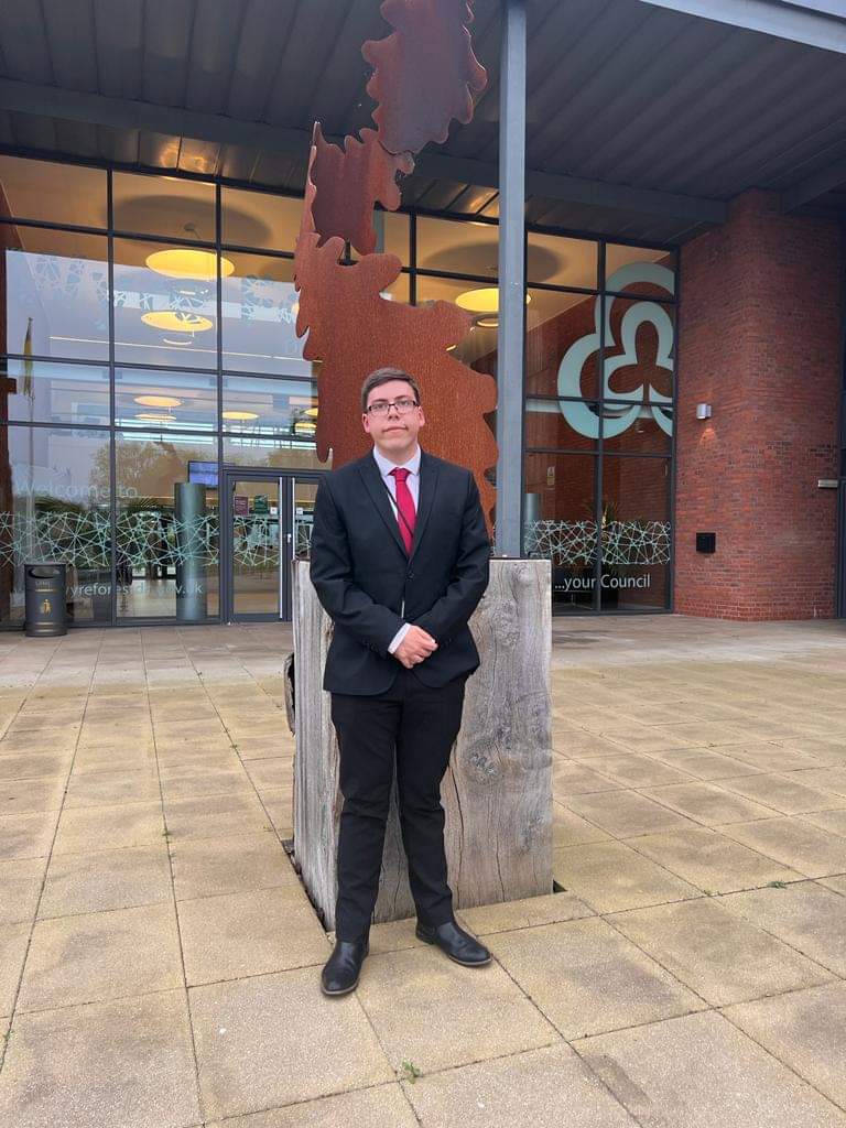 liamcarroll5's tweet photo. I am delighted to share that on Wednesday, I was elected leader of Wyre Forest Labour Group.   
As Labour Group Leader I will continue to work hard to serve the residents from across Wyre Forest. https://t.co/MFOXMEiEgh