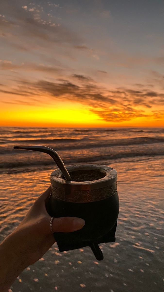 mar 
playa 
mate 
atardecer 
♥️