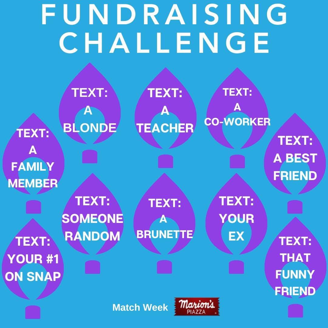 Think you've asked everyone you know to donate? Think again! We challenge you to text at least 5 people from this list and ask for a $10 donation! In a matter of minutes, you can raise $50 for @daytonchildrens!

#KidsCantWait #MiracleWeek #KCW #MatchingWeek #MarionsPiazza