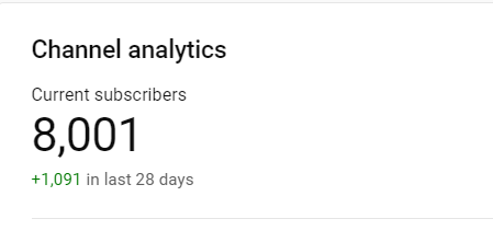 doctorprowl's tweet photo. Reached 8,000 subs! https://t.co/cYbhzvhYe1