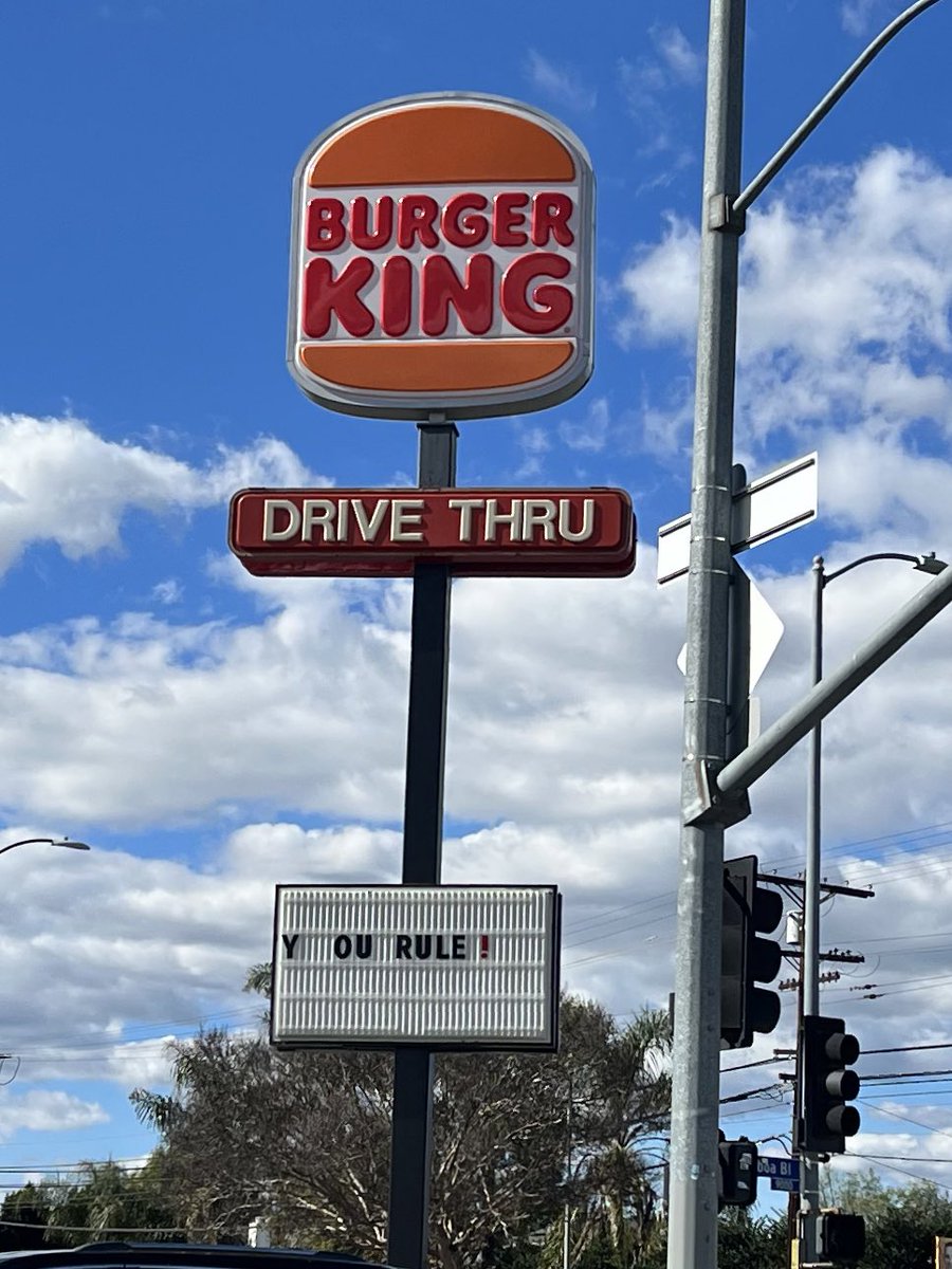 Thank you burgrer king