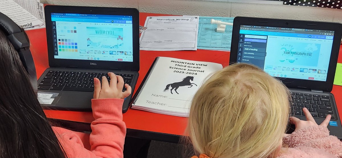 DBoneTeach's tweet image. My third graders were excited to start designing their Water Cycle presentations in @CanvaEdu . Lots of creativity flowing while integrating technology and Earth Science.  @MountainViewJCS @jcityTNschools #JCSTechLeads #GoMustangs