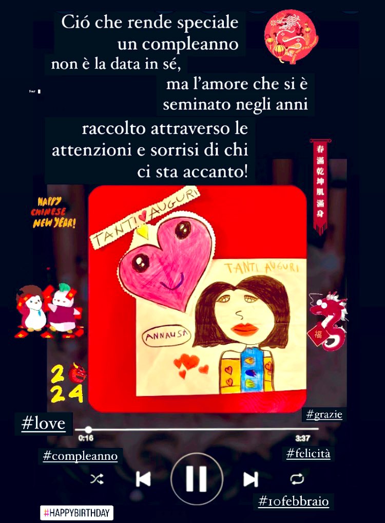 Ció che rende speciale un compleanno 🎂 non è la data #10Febbraio  in sé, ma l’amore che si è seminato!! #Felicità  #love #compleanno #HAPPYBIRTHDAY